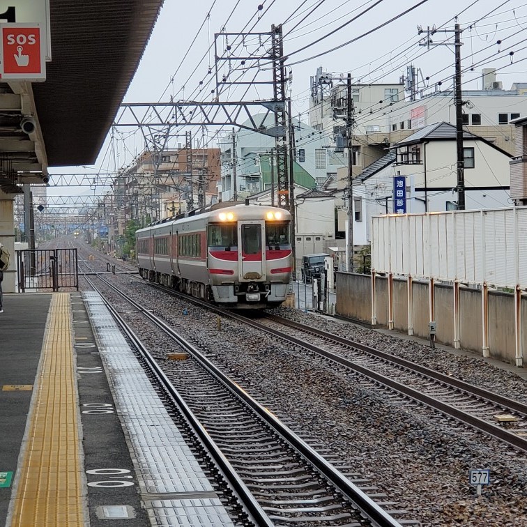 【上を向いて歩こう】じっくりと特急電車を見られました