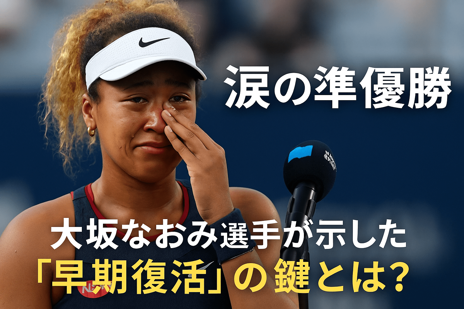 涙の準優勝 大坂なおみ選手が示した“早期復活”の鍵とは？