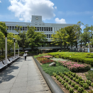 【芦屋のはるかぜ】ミストの芦屋市役所